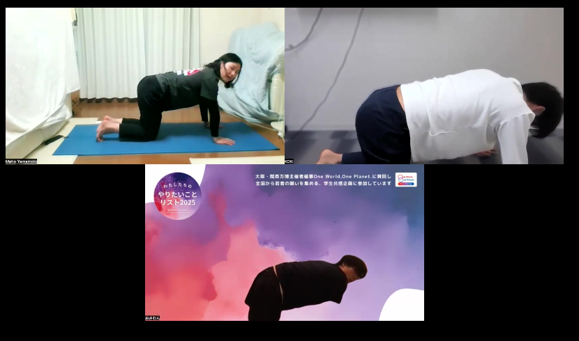 Youth Fit Mates ヨガ講師によるヨガセッション 体幹エクササイズとストレッチ