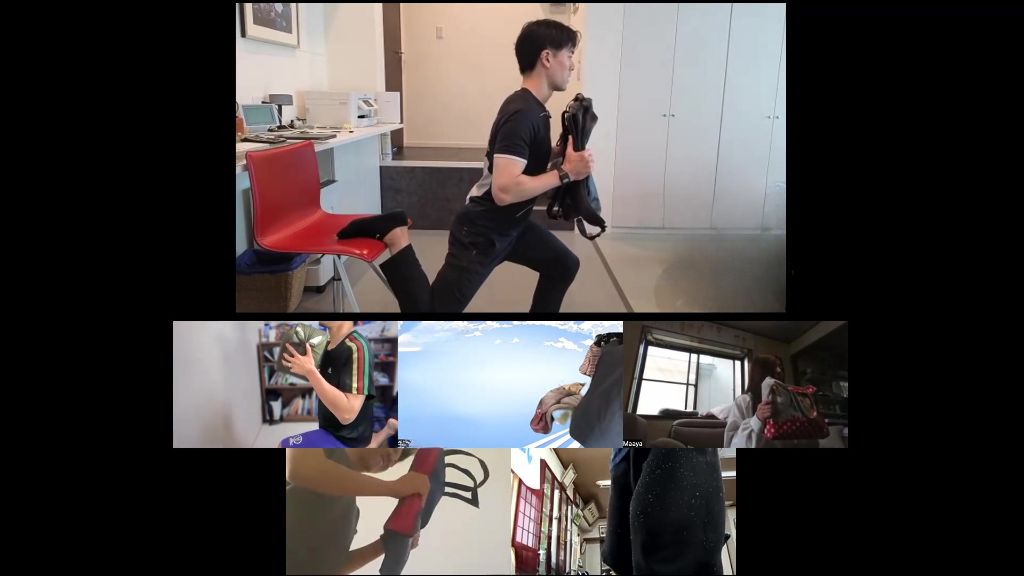 Youth Fit Mates 自宅からZoomで参加する高校生のトレーニング風景